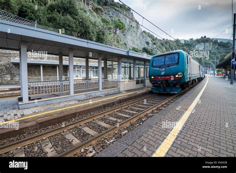 Train station in Monterosso al Mare, Cinque terre, Italy, Europe Stock ...