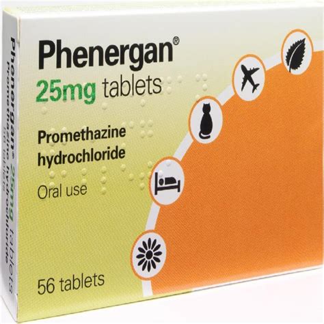 Buy Phenergan 25mg Tablets, 56 Tablets - Dock Pharmacy