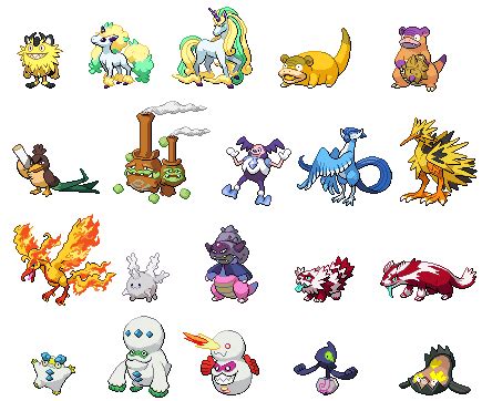 Shiny Galarian Pokemon Sprites by KingOfThe-X-Roads on DeviantArt