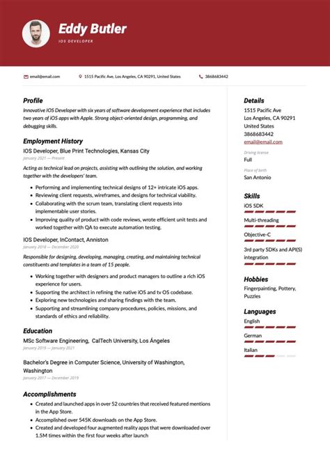 21 iOS Developer Resume Examples & Guide for 2023