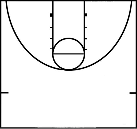 Basketball Court Outline - ClipArt Best