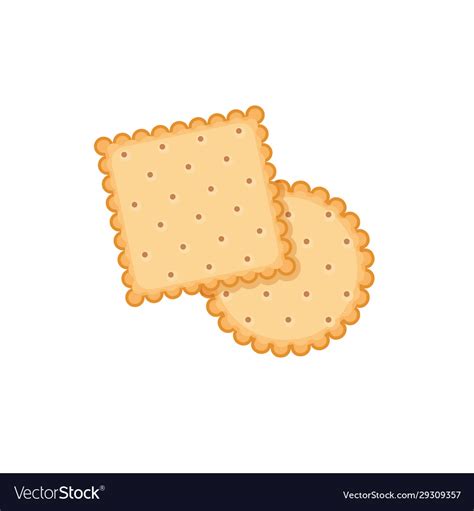 Biscuit cookie cartoon Royalty Free Vector Image