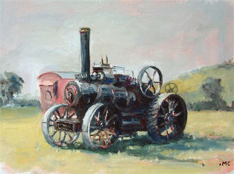 Carmarthen Artist: Fred Dibnah and traction engines