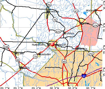 Humboldt, Tennessee (TN 38343) profile: population, maps, real estate, averages, homes ...