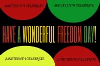 Juneteenth freedom day Poster Design Template | PosterMyWall