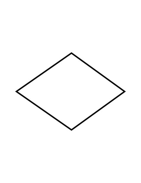 Flashcard of a Rhombus | ClipArt ETC