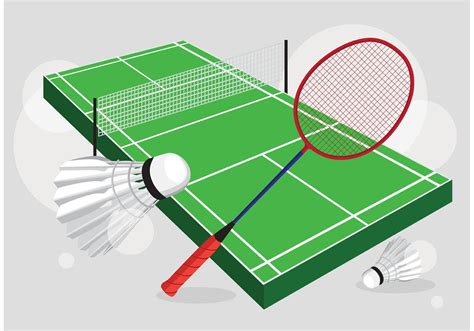 Badminton Court Vector Set - Download Free Vector Art, Stock Graphics & Images