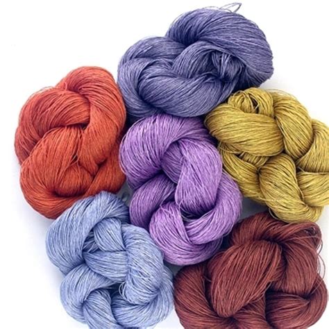 300g(6pcs)/lot High Quality Linen% Lace Hand Knitting Yarn for Knitted ...