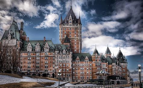 Quebec Hotel Frontenac In Winter