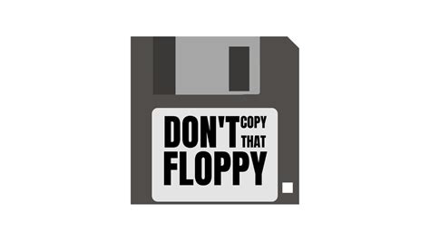 Don't Copy That Floppy - YouTube