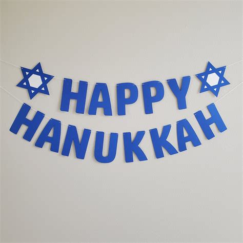 Happy Hanukkah Happy Hanukkah Banner Hanukkah Celebration - Etsy