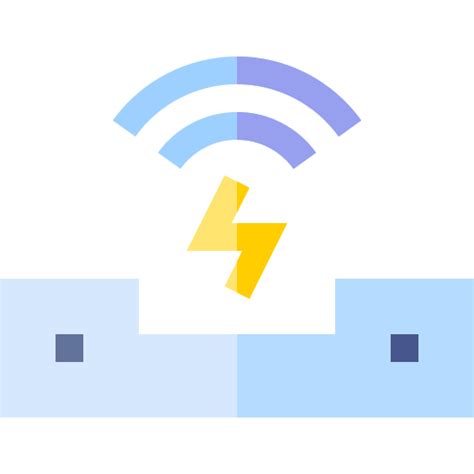 Wireless charging Basic Straight Flat icon