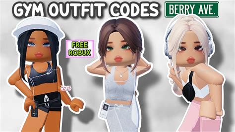 GYM OUTFIT CODES FOR BERRY AVENUE, BLOXBURG & ALL ROBLOX GAMES THAT ALLOW CODES 🏋️‍♀️ ️ - YouTube