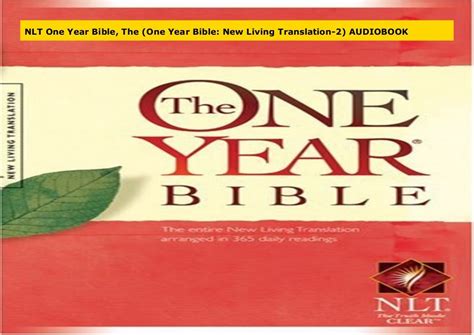 NLT One Year Bible, The (One Year Bible: New Living Translation-2) AUDIOBOOK