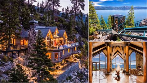 Perched on the edge of Lake Tahoe, this dreamy 8-bedroom mansion has ...