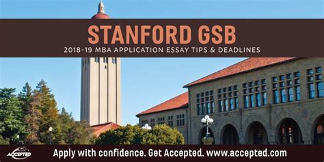 Stanford MBA Application Essay Tips & Deadlines | Accepted