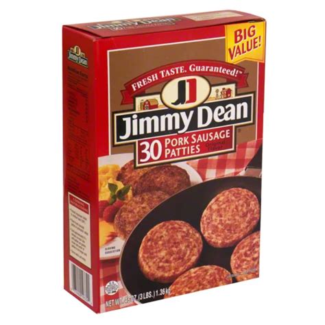 Jimmy Dean Jimmy Dean Original Pork Sausage Patties - Shop Sausages ...