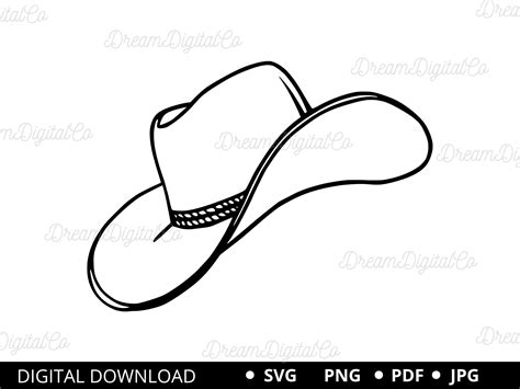 Cowboy Hat Svg Cowboy Svg Cowgirl Hat Svg Western Svg - Etsy UK