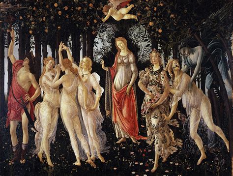 Sandro Boticelli's Primavera Painting by Vintage Images - Pixels