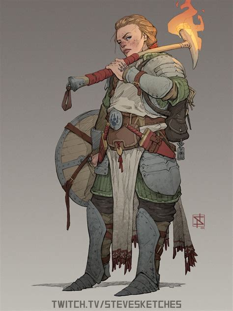 [ART] Female Human Fighter : r/DnD