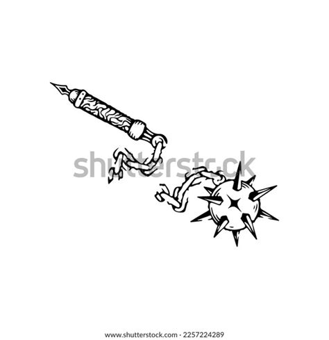 Mace War Weapon Vector Illustration Stock Vector (Royalty Free ...