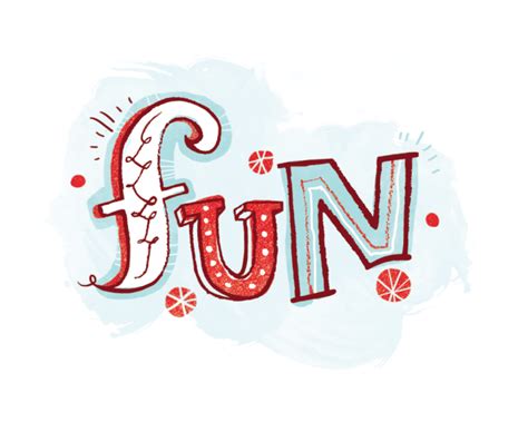 Hand lettering - "Fun" by Melanie Hudson at Coroflot.com