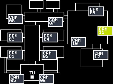 Imagen - FNaF 2 Mapa (CAM 11).jpg | Wiki Freddy Fazbear's Pizza ...