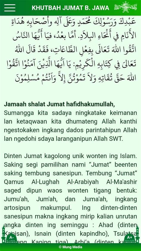 Khutbah Jumat Lengkap Dengan Doa Latin