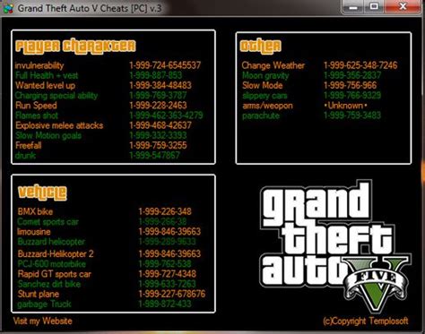 Grand Theft Auto V Cheat Table [PC] - GTA5-Mods.com