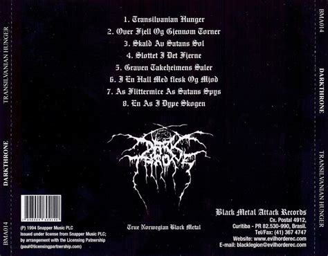 EXPLOSIÓN - METAL TROOP: Darkthrone - 1994 - Transilvanian Hunger