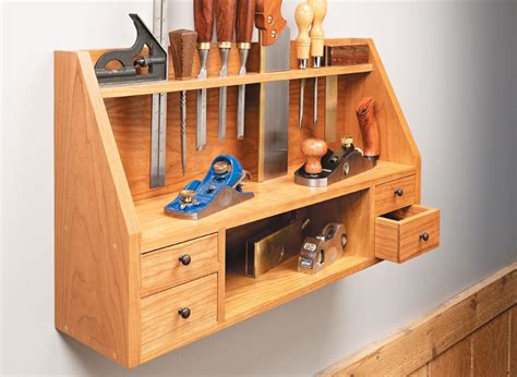 Wall-Mounted Tool Shelf | Woodworking Project | Woodsmith Plans ...