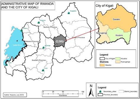 Administrative map of City of Kigali | Download Scientific Diagram