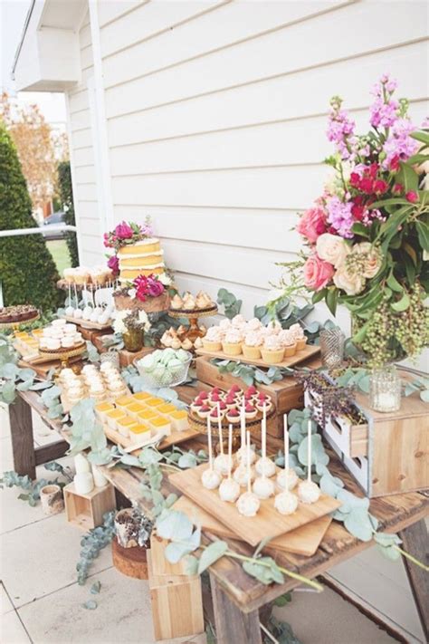 Try This 50 Great Ideas for Rustic Food Display - Beauty of Wedding ...