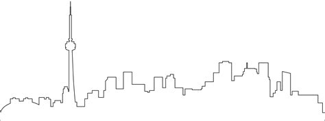 Toronto Skyline Silhouette | Free vector silhouettes