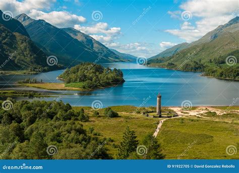 Glenfinnan monument stock image. Image of grass, green - 91922705