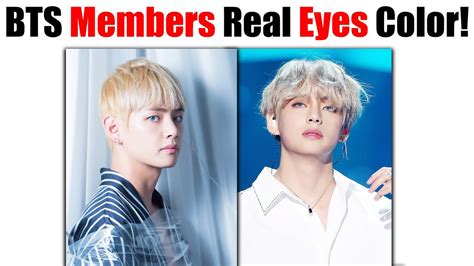 BTS Members Real Natural Eyes Color... 😮😮😍💜 - YouTube