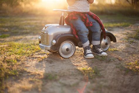 Little racer and tiny car stock photo. Image of road - 59766222