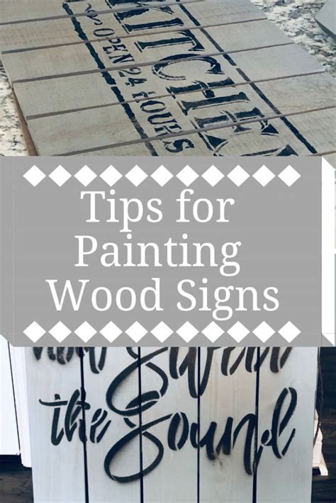 Tips for Painting Wood Signs | Painting on wood, Painted wood signs ...