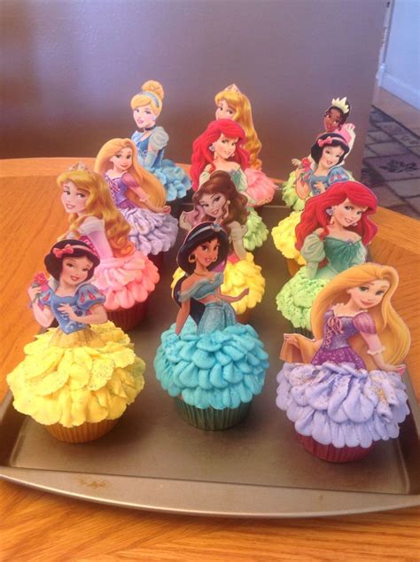 Disney Princess Edible Wafer Cupcake Toppers (Pack Of 16 ...