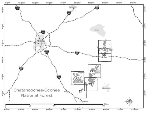 Oconee National Forest Map