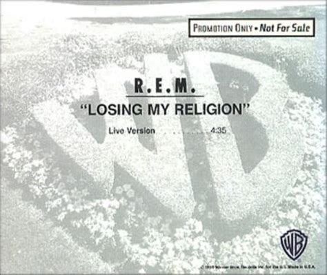 REM Losing My Religion - Live US Promo CD single (CD5 / 5") (16593)