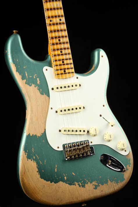 Fender Custom Shop LTD 1956 Stratocaster Super Heavy Relic - Faded/Aged Sherwood Green Metallic ...