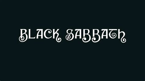 Black Sabbath Font Free Download