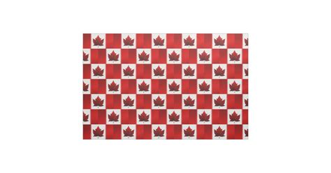 Canada Fabric Canada Flag Fabric Customized Fabric | Zazzle