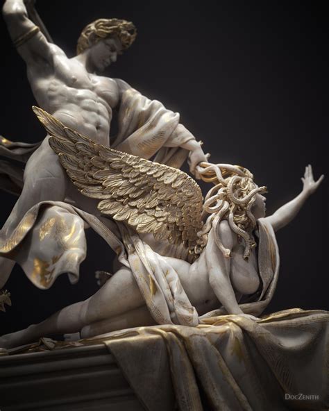 Medusa and Perseus, Doc Zenith, Digital sculpture, 2020 : r/Art