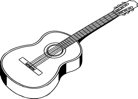 Guitar Line Drawing - ClipArt Best