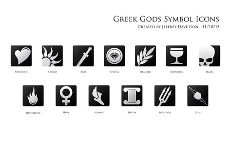 Greek Gods Symbol Icons by JeffreyDavidson23 on DeviantArt