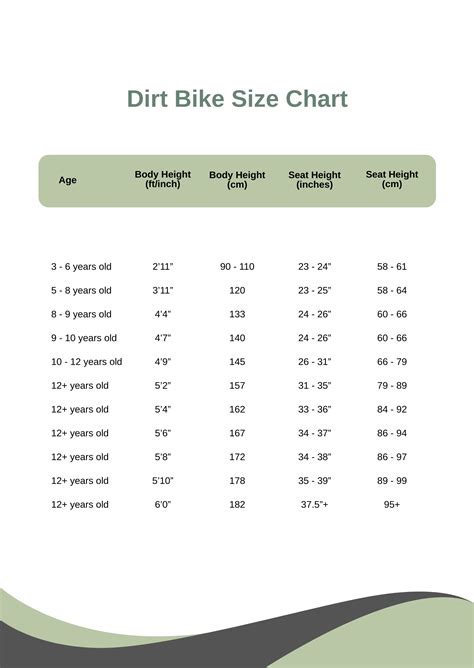 Giant Bike Size Chart in PDF - Download | Template.net