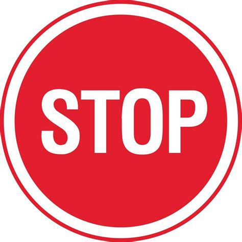 RUS 060 Stop (Circular Shaped) | Regulatory Traffic Road Signs