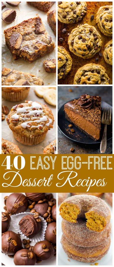 40 Epic Egg-Free Dessert Recipes - Baker by Nature